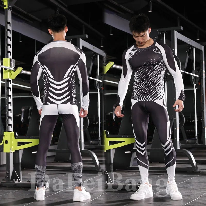 3 - Piece Men’s Compression Workout Suit – Gym, Running, Fitness Apparel - TNT Fitness
