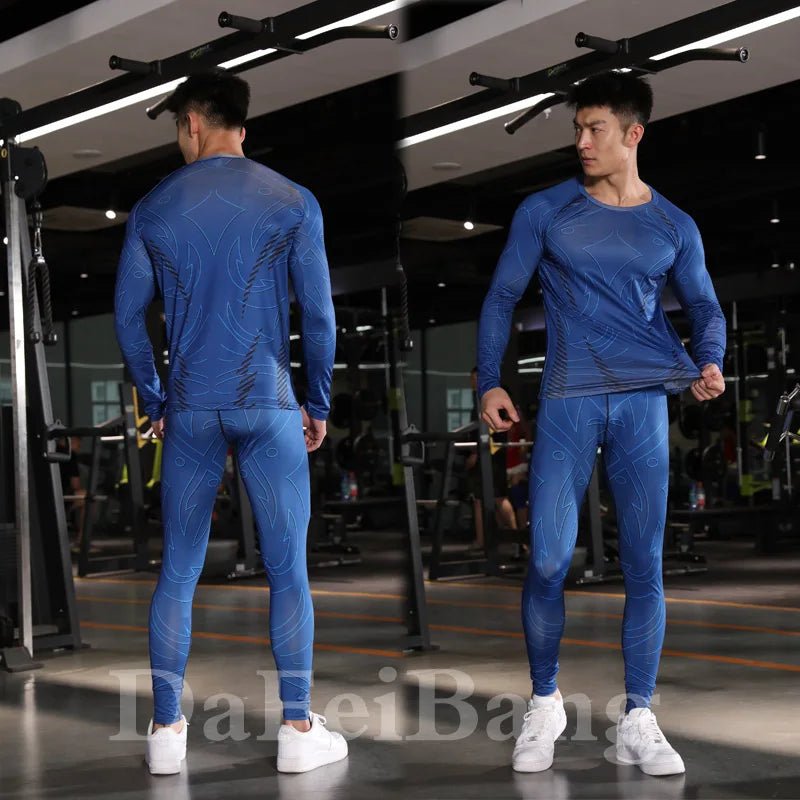 3 - Piece Men’s Compression Workout Suit – Gym, Running, Fitness Apparel - TNT Fitness