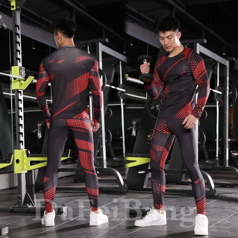 3 - Piece Men’s Compression Workout Suit – Gym, Running, Fitness Apparel - TNT Fitness