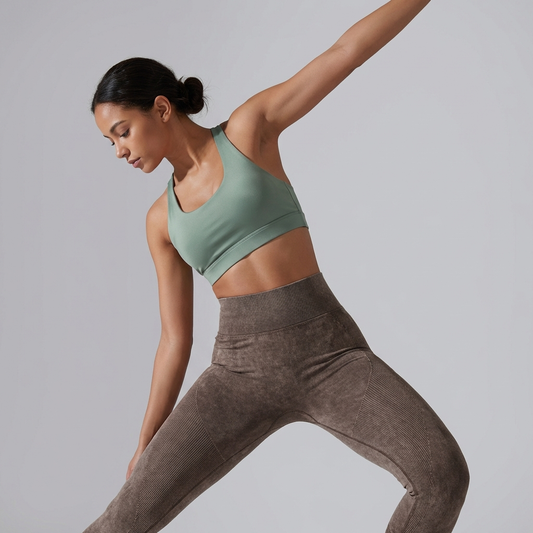 Seamless High-Waisted Butt Yoga Pants - Butt-Lifting Workout Leggings, Breathable Knit for Gym &amp; Fitness