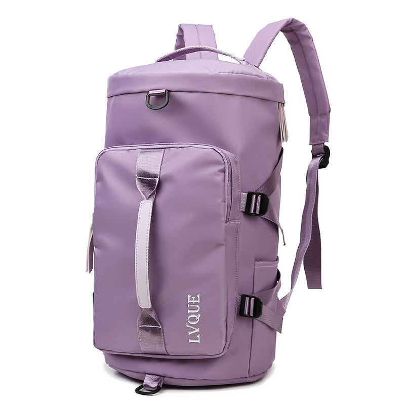 Waterproof gym fitness backpack with shoe compartment and theft-proof lock