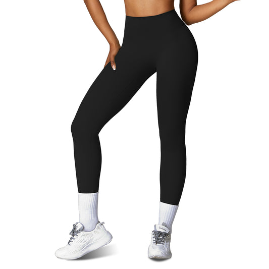 Women wearing high-waisted training leggings designed for workouts and active movement
