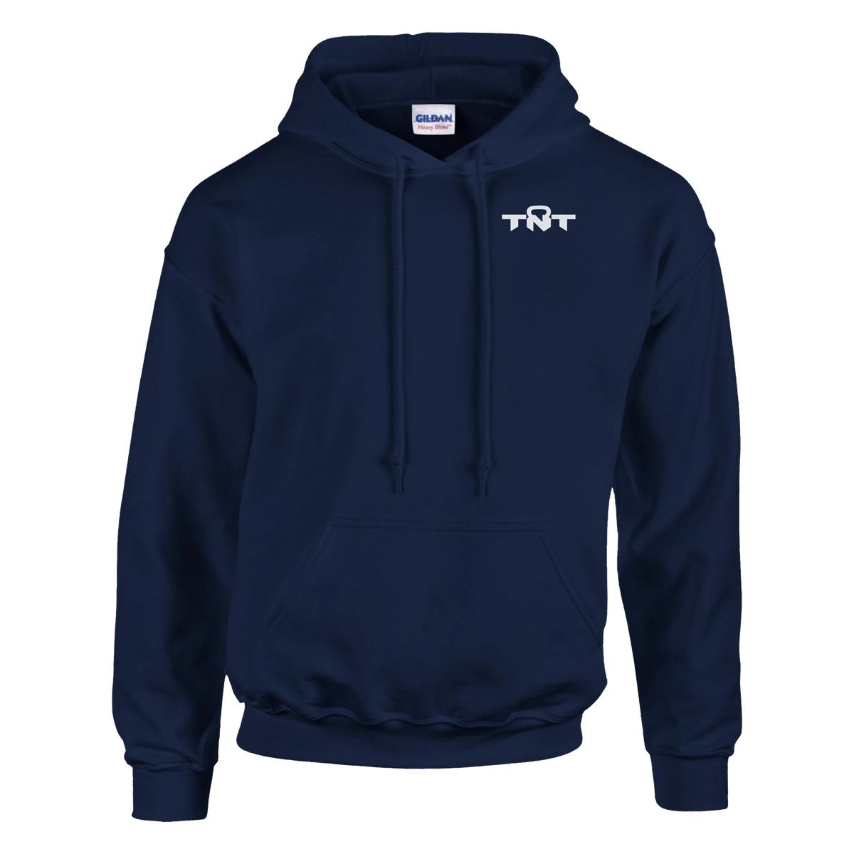 TNT Fitness Gear Classic Unisex Training Hoodie in Navy with white left-chest logo