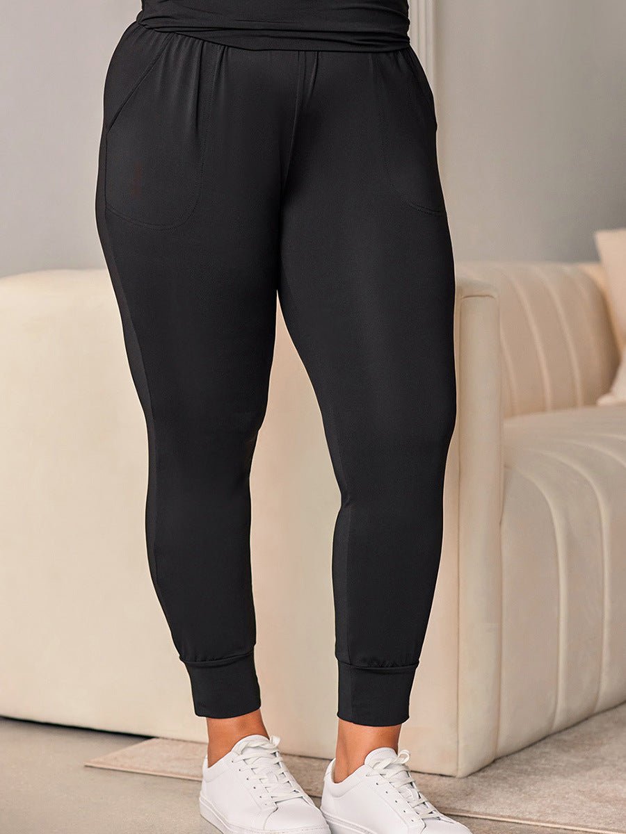 Casual Plus Size High - Waist Cropped Fitness Leggings for Women | TNT Fitness Gear - TNT Fitness