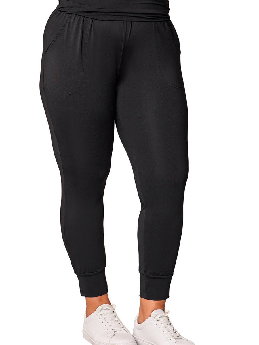 Casual Plus Size High - Waist Cropped Fitness Leggings for Women | TNT Fitness Gear - TNT Fitness