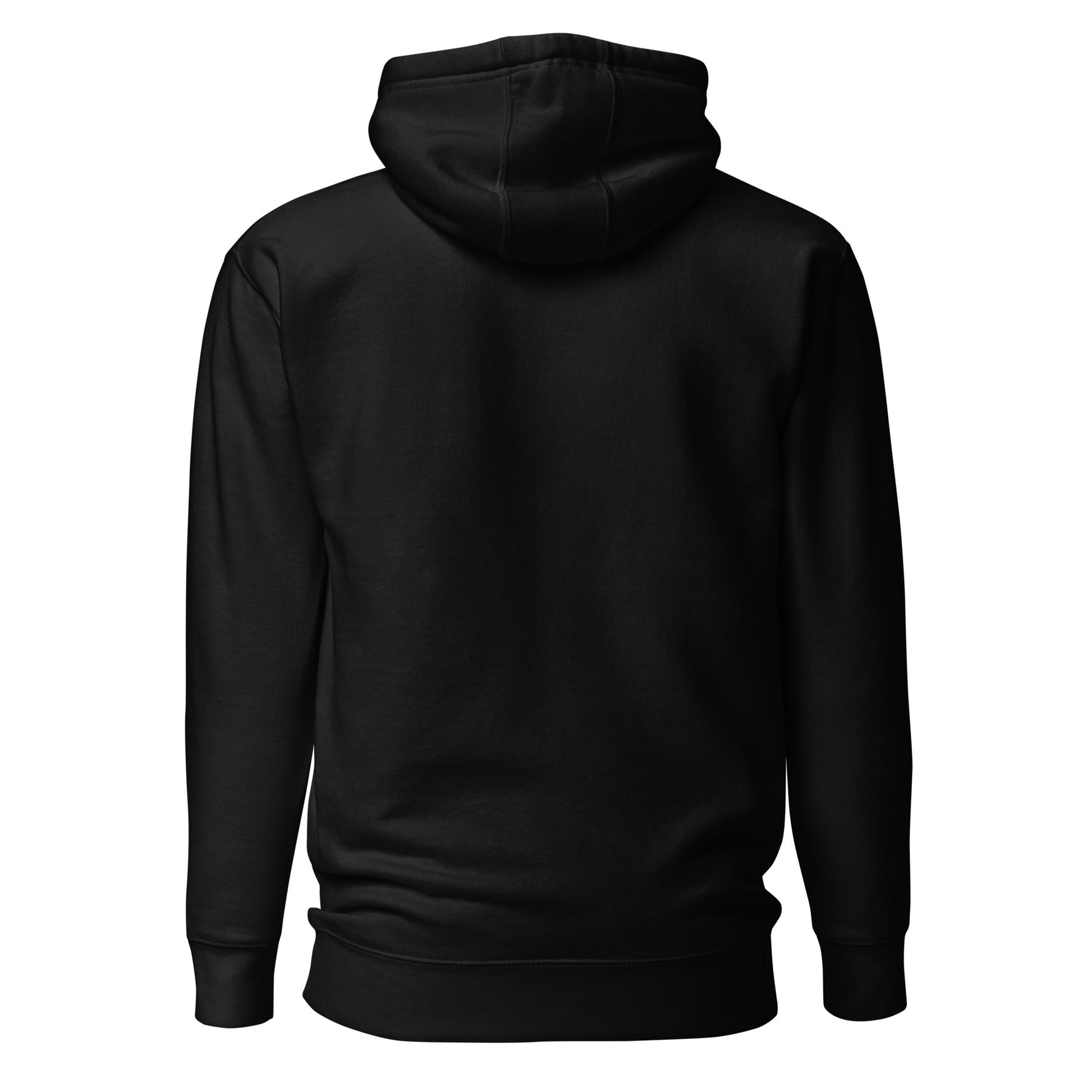 Black unisex TNT Fitness Gear hoodie with minimalist chest logo, front pouch pocket, and athletic fit for gym and lifestyle wear.