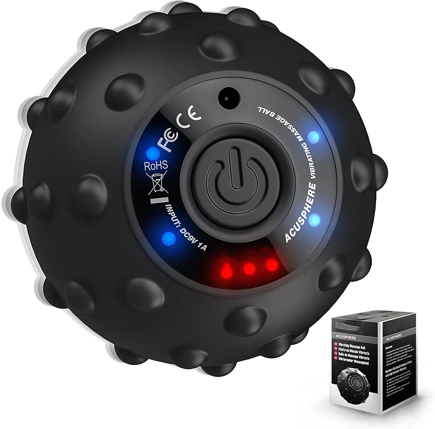 Electric Massage Fitness Ball designed to relieve muscle tension and improve recovery, featuring a durable, portable design perfect for workouts, relaxation, and targeted muscle therapy.