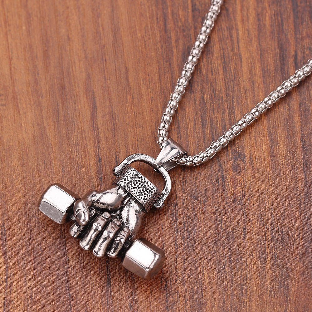 Gym dumbbell necklace - TNT Fitness