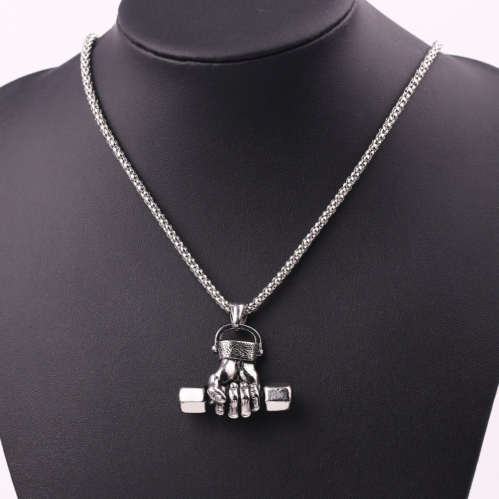 Gym dumbbell necklace - TNT Fitness