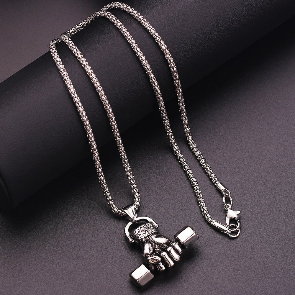 Gym dumbbell necklace - TNT Fitness