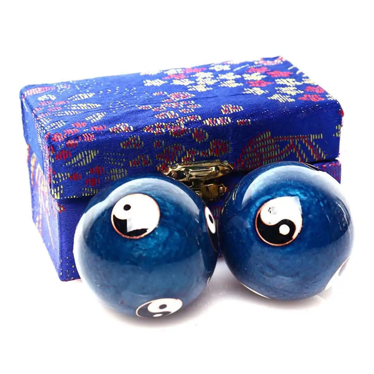 Chinese Health Exercise Baoding Balls designed for hand therapy and relaxation. Often used to improve dexterity, reduce stress, and enhance circulation. Smooth and polished, these balls are portable and perfect for meditation or strengthening hand muscles.- TNT Fitness Gear
