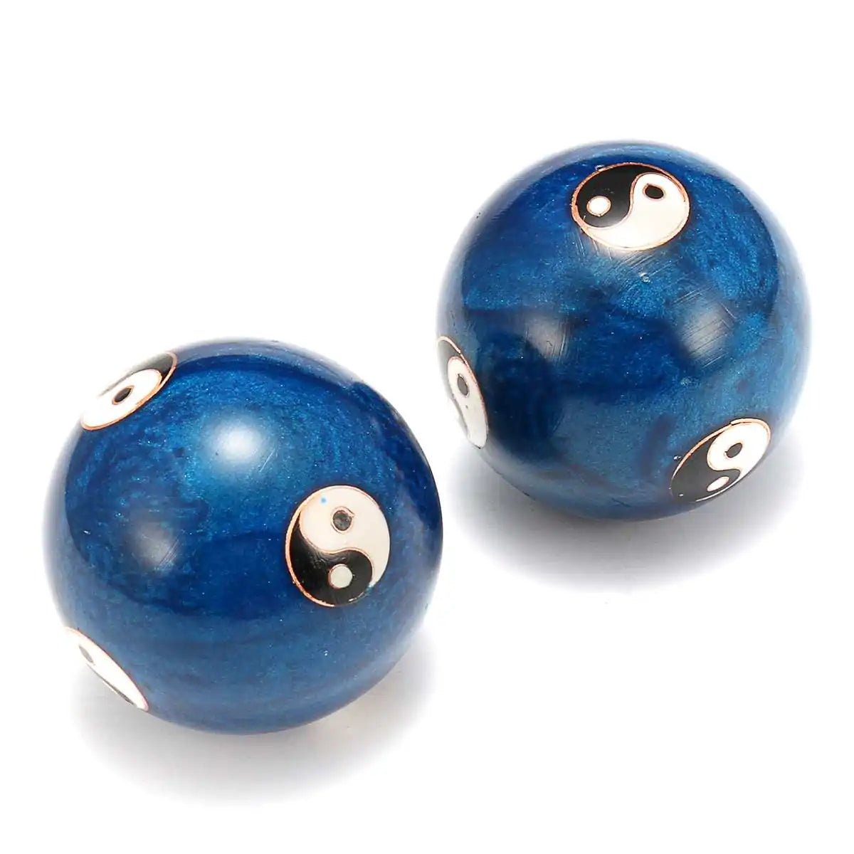 Chinese Health Exercise Baoding Balls designed for hand therapy and relaxation. Often used to improve dexterity, reduce stress, and enhance circulation. Smooth and polished, these balls are portable and perfect for meditation or strengthening hand muscles.- TNT Fitness Gear
