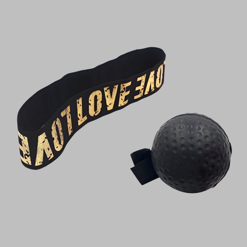 Head-worn boxing reflex ball with an adjustable elastic headband, designed for improving hand-eye coordination, reflexes, and overall boxing skills. Lightweight and portable, suitable for athletes of all levels