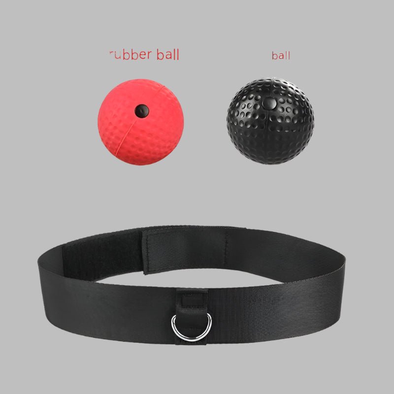 Head-worn boxing reflex ball with an adjustable elastic headband, designed for improving hand-eye coordination, reflexes, and overall boxing skills. Lightweight and portable, suitable for athletes of all levels