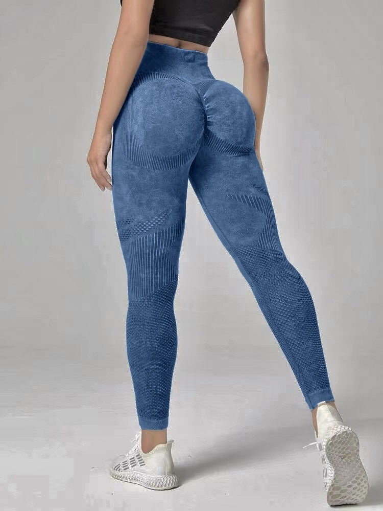 Hollow Design Seamless Leggings High Waist Hip Lifting Running Sports Fitness Yoga Pants Fashion Womens Clothing- TNT Fitness