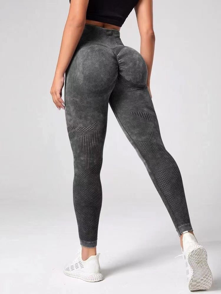 Hollow Design Seamless Leggings High Waist Hip Lifting Running Sports Fitness Yoga Pants Fashion Womens Clothing- TNT Fitness