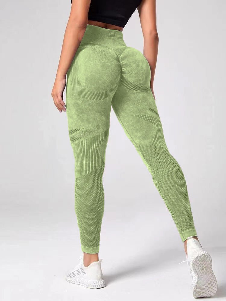 Hollow Design Seamless Leggings High Waist Hip Lifting Running Sports Fitness Yoga Pants Fashion Womens Clothing- TNT Fitness