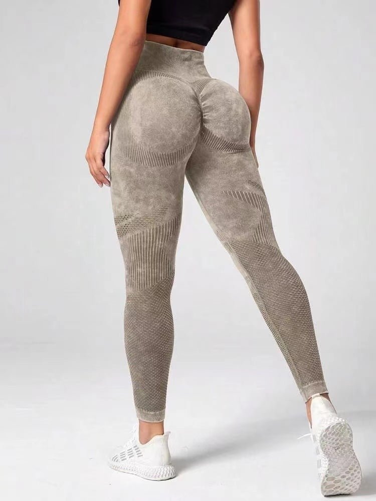 Hollow Design Seamless Leggings High Waist Hip Lifting Running Sports Fitness Yoga Pants Fashion Womens Clothing- TNT Fitness