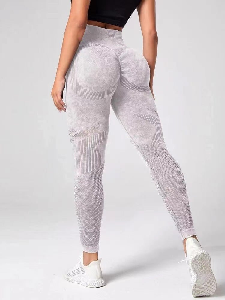 Hollow Design Seamless Leggings High Waist Hip Lifting Running Sports Fitness Yoga Pants Fashion Womens Clothing- TNT Fitness