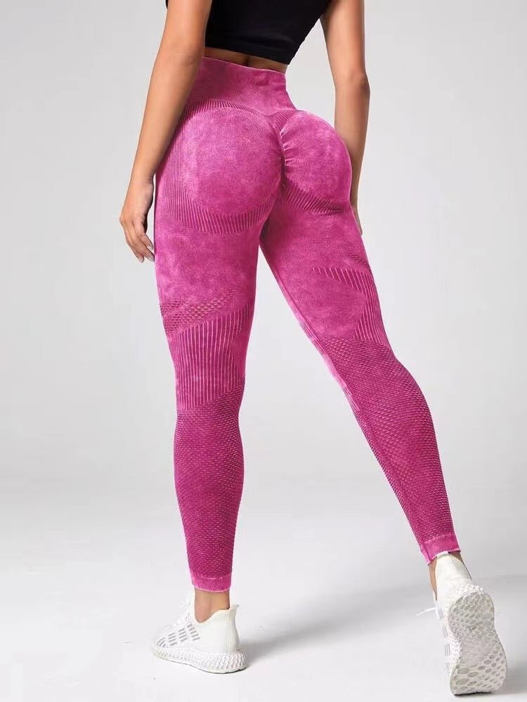 Hollow Design Seamless Leggings High Waist Hip Lifting Running Sports Fitness Yoga Pants Fashion Womens Clothing- TNT Fitness