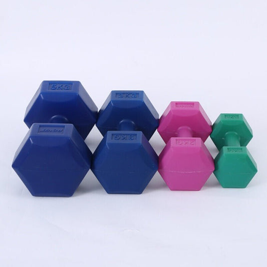 Ladies Gym Aerobics Filling Sand Hexagon Dumbbell - TNT Fitness