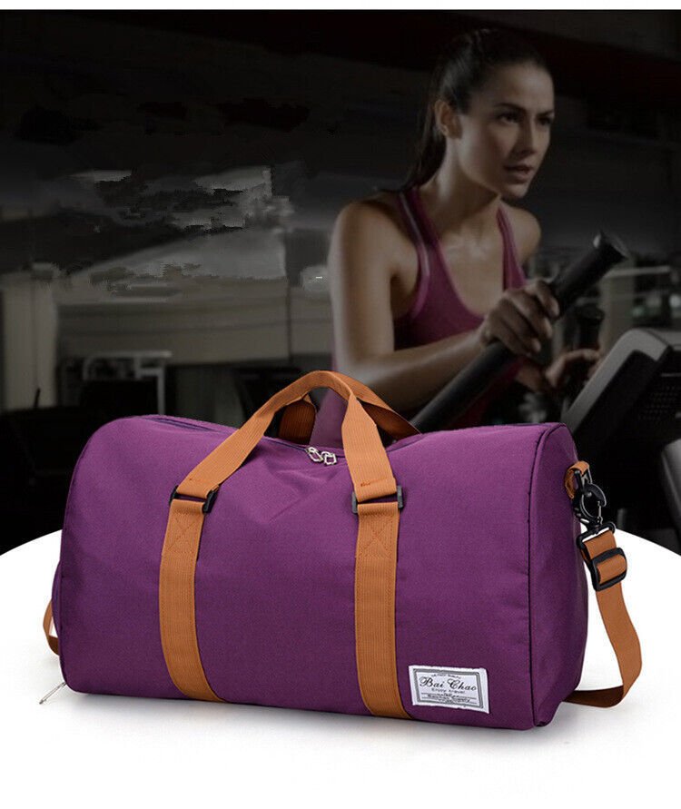 Men & Ladies Sports Duffle Travel Bag Lager Canvas Leisure Work Gym Holdall Bags - TNT Fitness