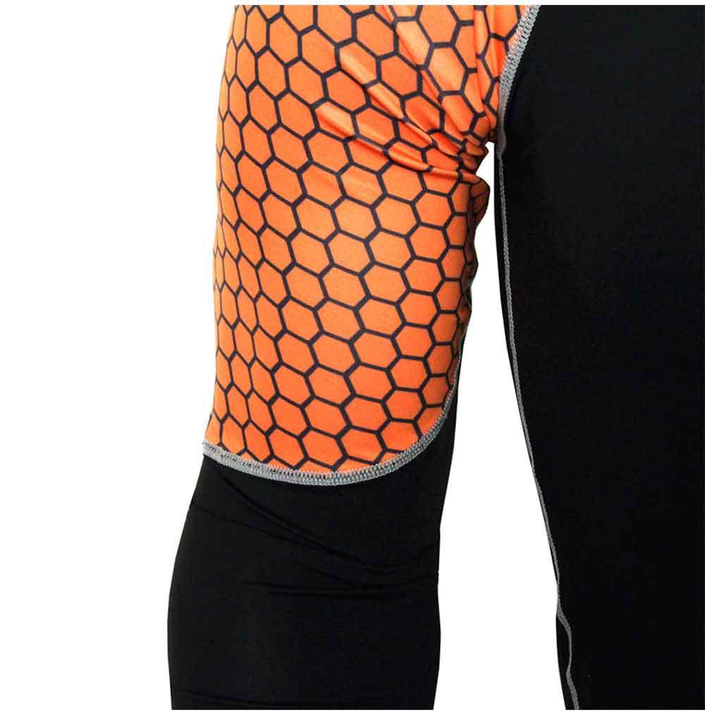 Men's Compression Running Suit: Long T-Shirt and Pants for Gym Fitness Workouts. - TNT Fitness