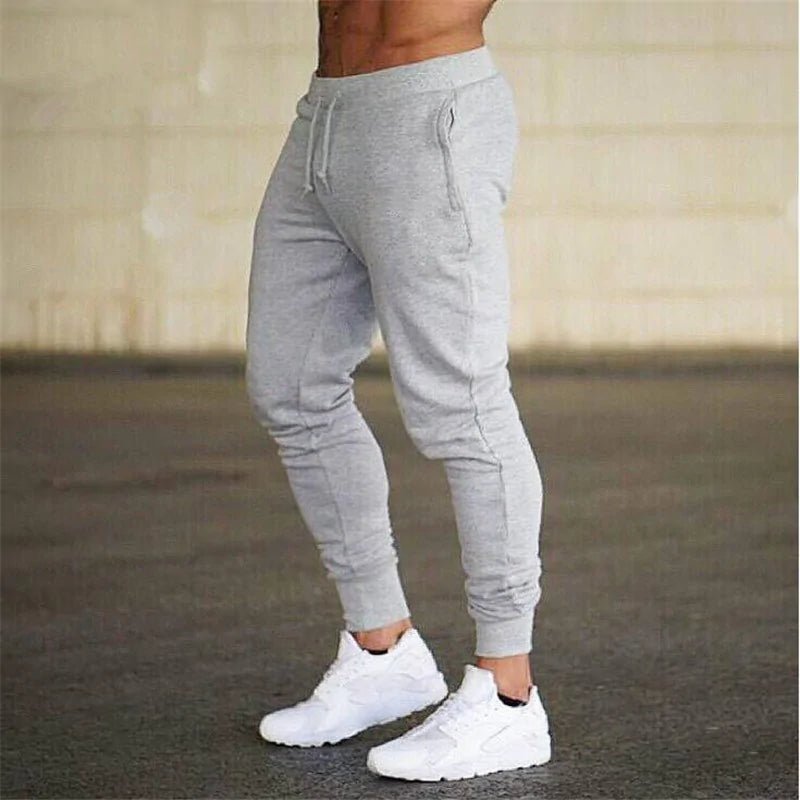 Men's Fitness Muscle Gray Jogging Pants - TNT Fitness