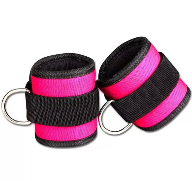 New D - ring Ankle Strap Buckle Adjustable Ankle Weights Gym Leg Ankle Cuffs Power Weight Lifting Fitness Rope 1/2PC - TNT Fitness