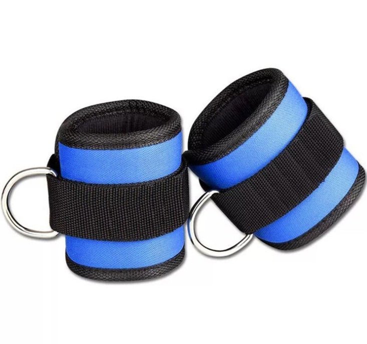 New D - ring Ankle Strap Buckle Adjustable Ankle Weights Gym Leg Ankle Cuffs Power Weight Lifting Fitness Rope 1/2PC - TNT Fitness