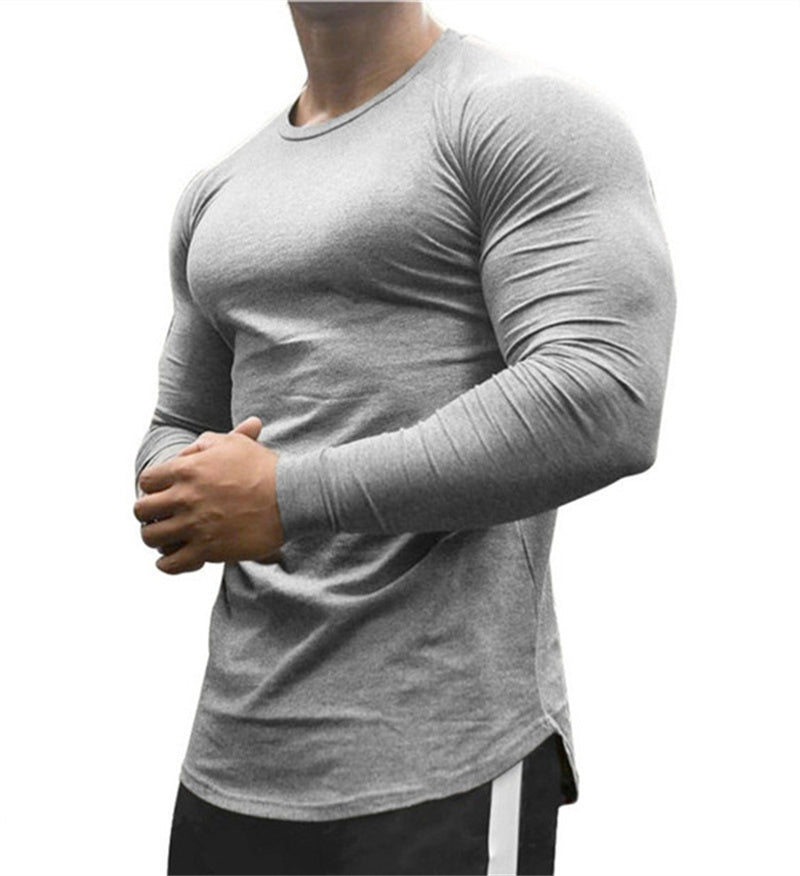 New Long Sleeve T Shirt Sport Men Gym Shirt Quick Dry Gym Fitness Training Running T Shirt Men Workout T-Shirt Bodybuilding Tops - TNT Fitness