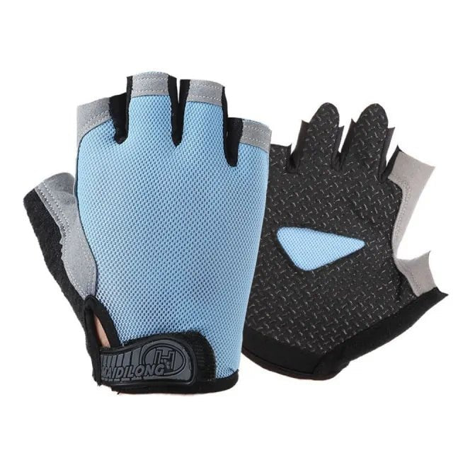 Non-slip fitness gloves designed for optimal grip and comfort. Featuring breathable material, moisture-wicking properties, and adjustable fit, these gloves provide support and protection for intense workouts and weightlifting sessions.- TNT Fitness Gear
