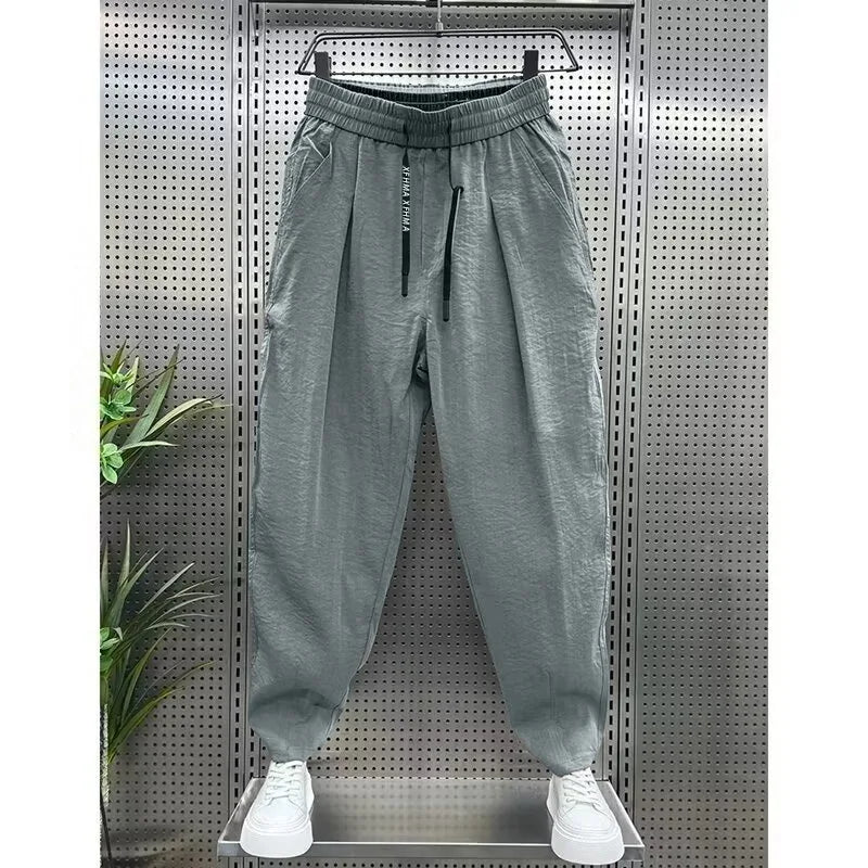 Plus - Size Men's Cropped Plus - Size Trousers – Gym & Casual Sweatpants with Pockets - TNT Fitness