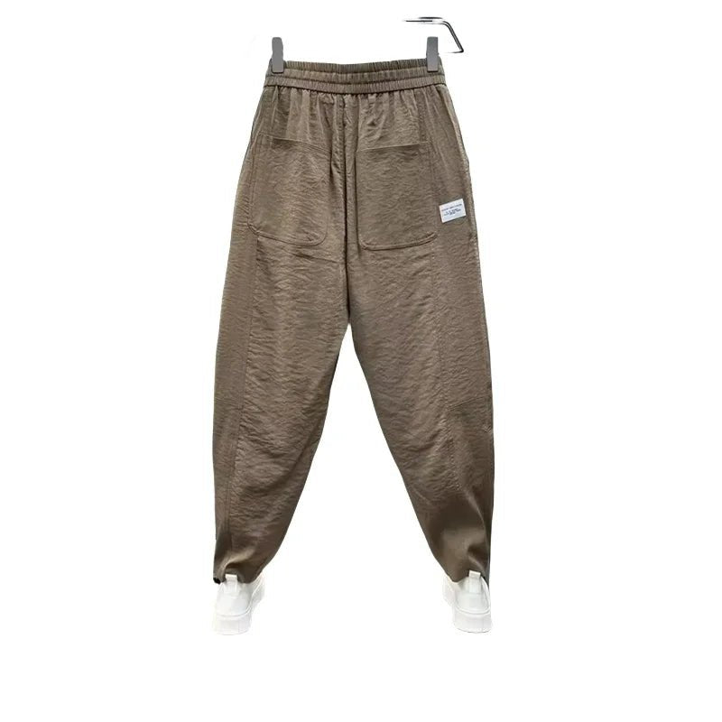 Plus - Size Men's Cropped Plus - Size Trousers – Gym & Casual Sweatpants with Pockets - TNT Fitness