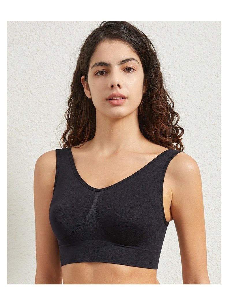 Plus Size Sports Underwear - Padded, Seamless, Breathable Fitness Bra - TNT Fitness
