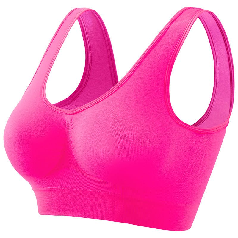 Plus Size Sports Underwear - Padded, Seamless, Breathable Fitness Bra - TNT Fitness