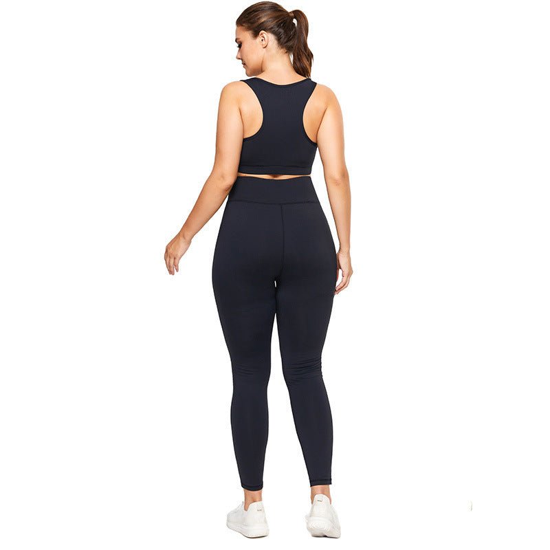 Plus Size Women's Summer Stitching Sports & Fitness Yoga Wear - TNT Fitness