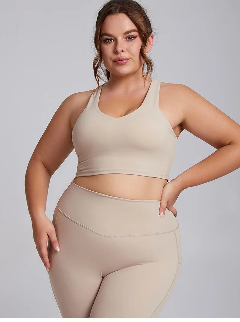 Plus Size Yoga Set for Women – Sports Bra & Gym Leggings | Super Stretch Activewear - TNT Fitness