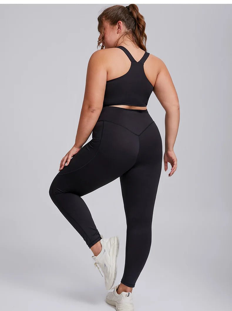 Plus Size Yoga Set for Women – Sports Bra & Gym Leggings | Super Stretch Activewear - TNT Fitness