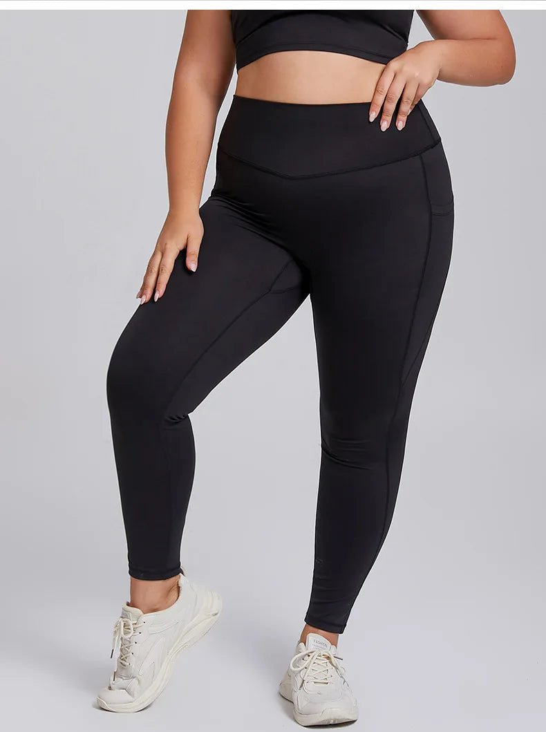 Plus Size Yoga Set for Women – Sports Bra & Gym Leggings | Super Stretch Activewear - TNT Fitness
