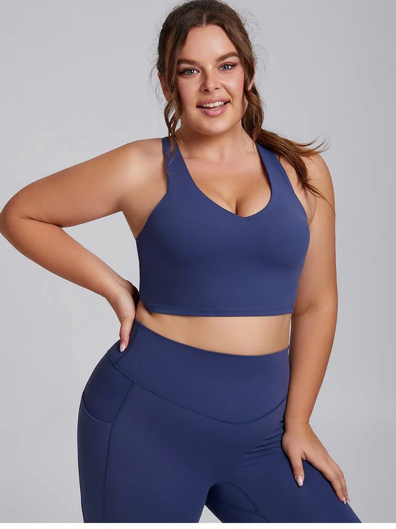Plus Size Yoga Set for Women – Sports Bra & Gym Leggings | Super Stretch Activewear - TNT Fitness