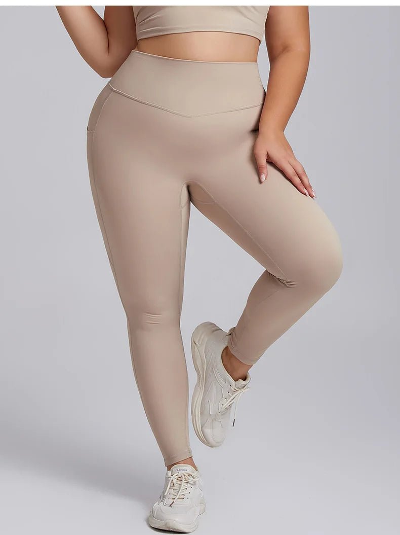 Plus Size Yoga Set for Women – Sports Bra & Gym Leggings | Super Stretch Activewear - TNT Fitness