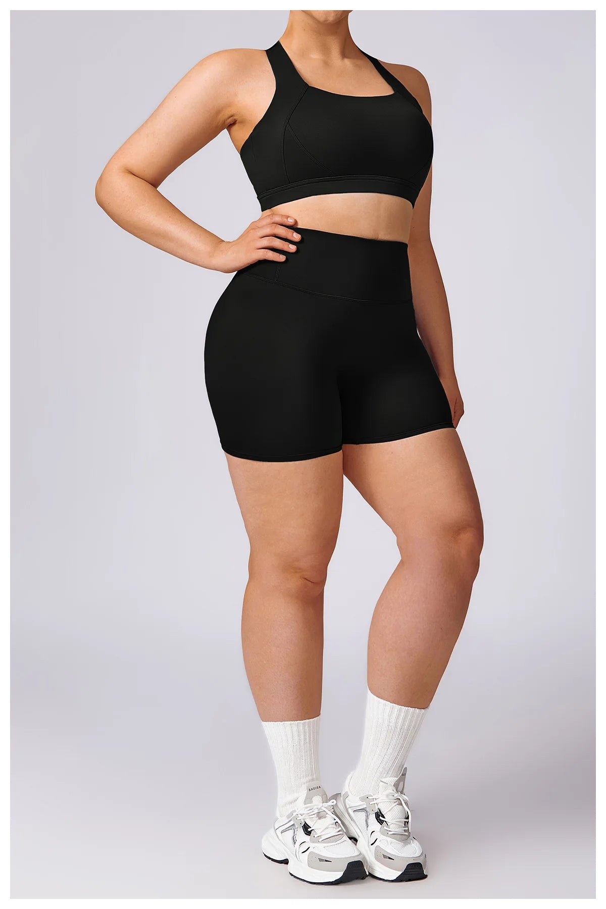 Plus Size Yoga Shorts for Women – Quick Dry, Breathable, Seamless Fitness & Gym Wear - TNT Fitness