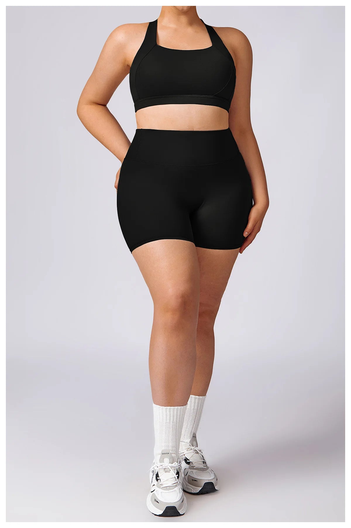 Plus Size Yoga Shorts for Women – Quick Dry, Breathable, Seamless Fitness & Gym Wear - TNT Fitness