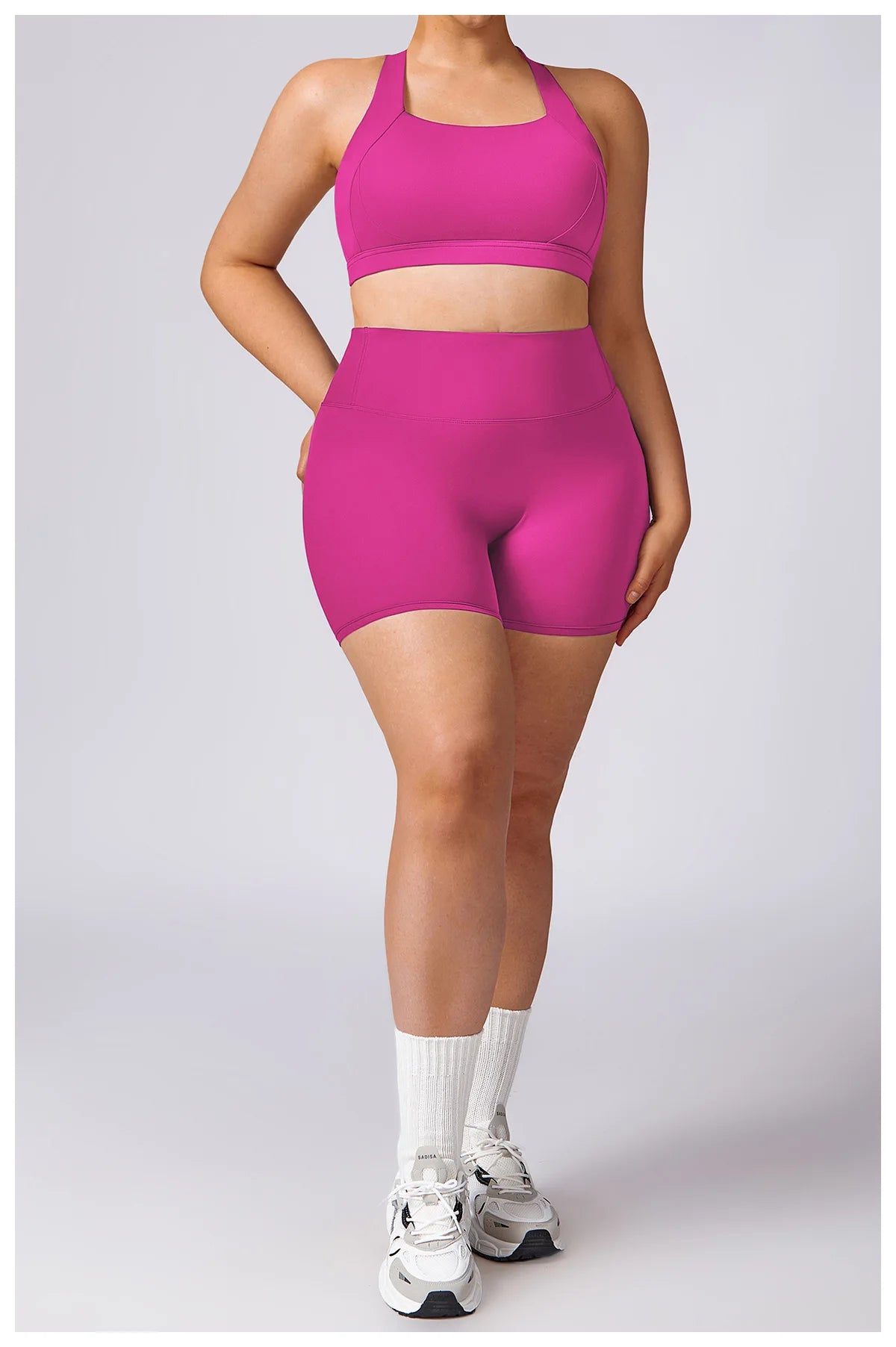 Plus Size Yoga Shorts for Women – Quick Dry, Breathable, Seamless Fitness & Gym Wear - TNT Fitness