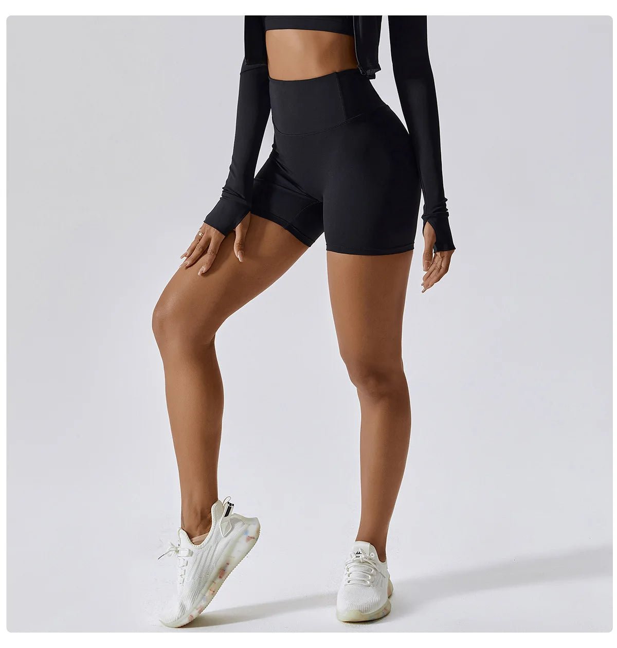 Plus Size Yoga Shorts for Women – Quick Dry, Breathable, Seamless Fitness & Gym Wear - TNT Fitness