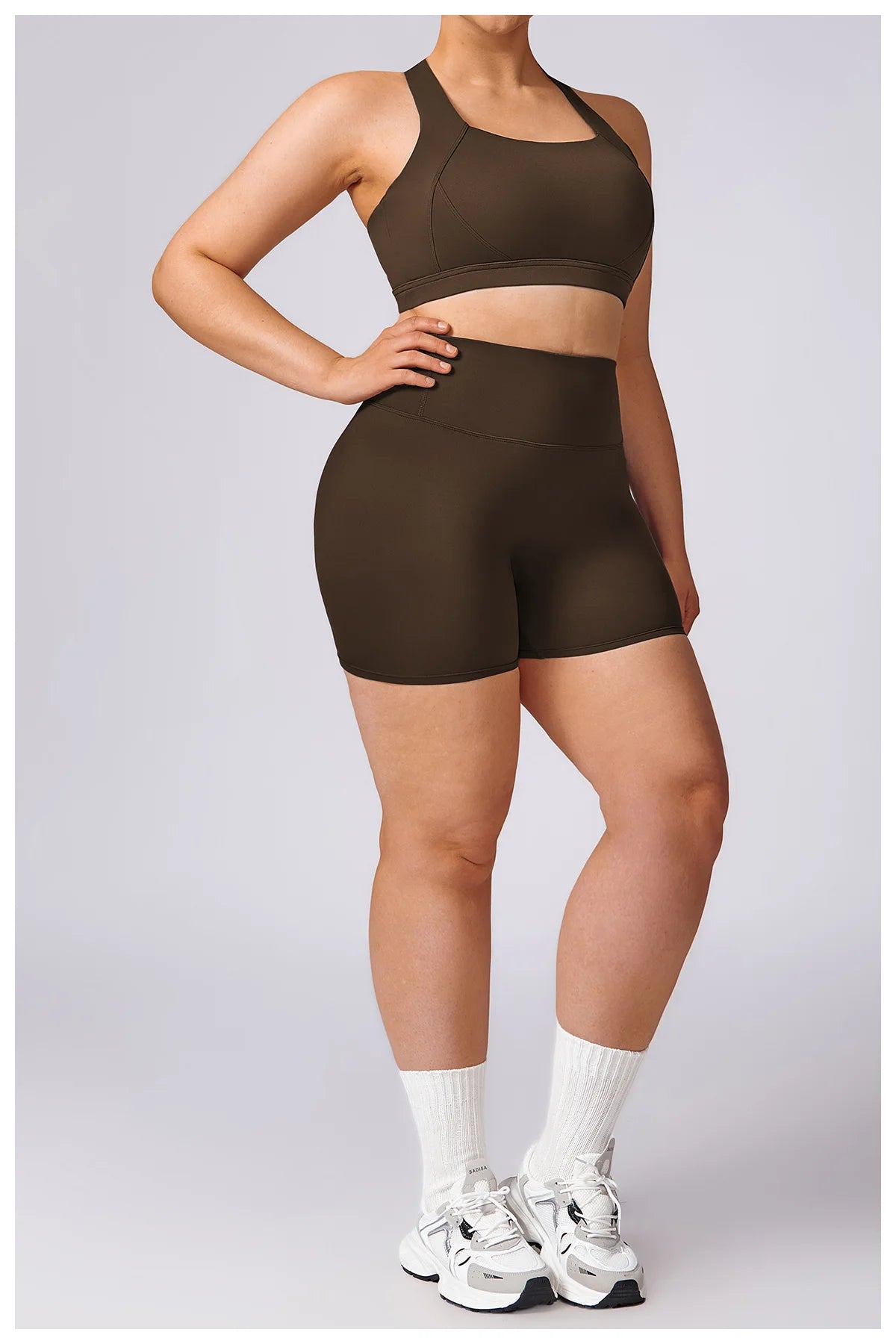 Plus Size Yoga Shorts for Women – Quick Dry, Breathable, Seamless Fitness & Gym Wear - TNT Fitness