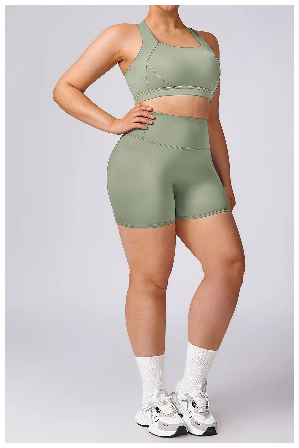 Plus Size Yoga Shorts for Women – Quick Dry, Breathable, Seamless Fitness & Gym Wear - TNT Fitness