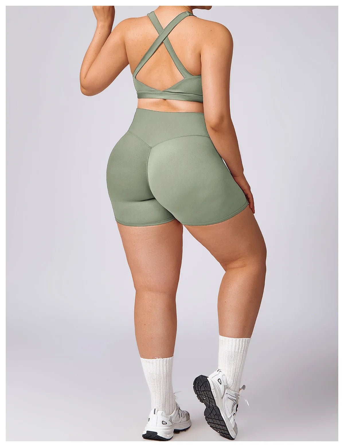 Plus Size Yoga Shorts for Women – Quick Dry, Breathable, Seamless Fitness & Gym Wear - TNT Fitness