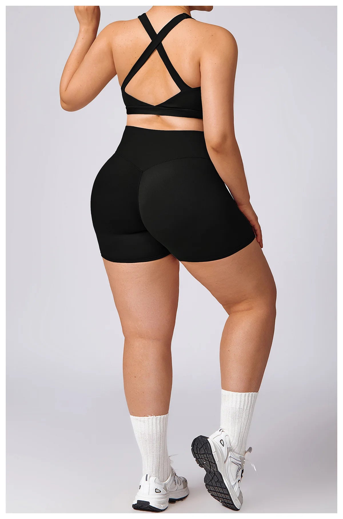 Plus Size Yoga Shorts for Women – Quick Dry, Breathable, Seamless Fitness & Gym Wear - TNT Fitness
